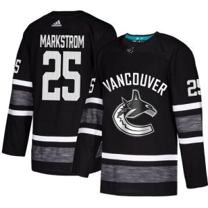 Vancouver Canucks Trikot #25 Jacob Markstrom Schwarz 2019 All-Star Game Parley